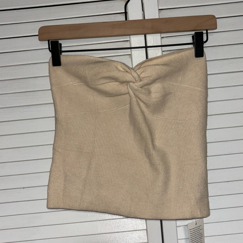 Knit Tie Tube Top